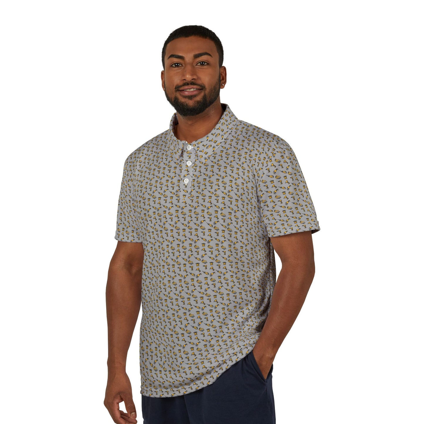 I Hit Greens - Dewalt Tools - Print Golf Polo