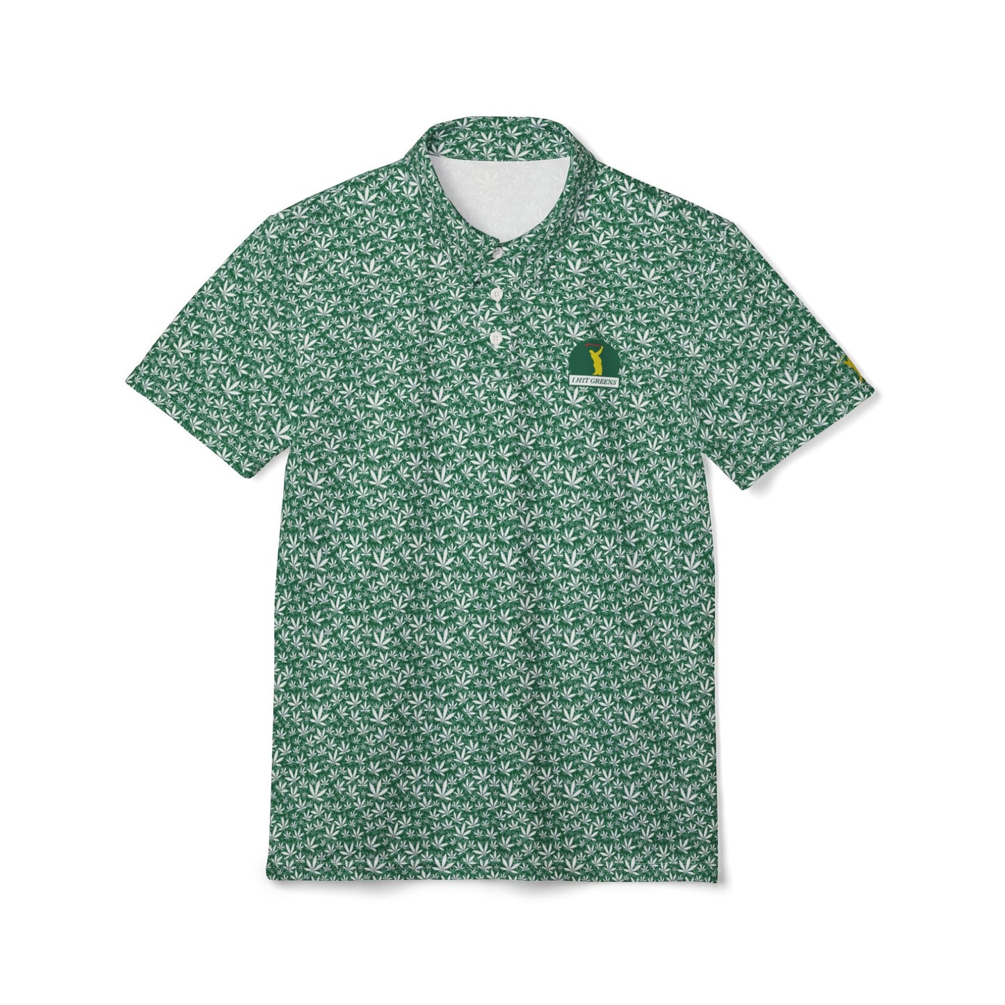 I Hit Greens - 'Grass #2' - Print Golf Polo