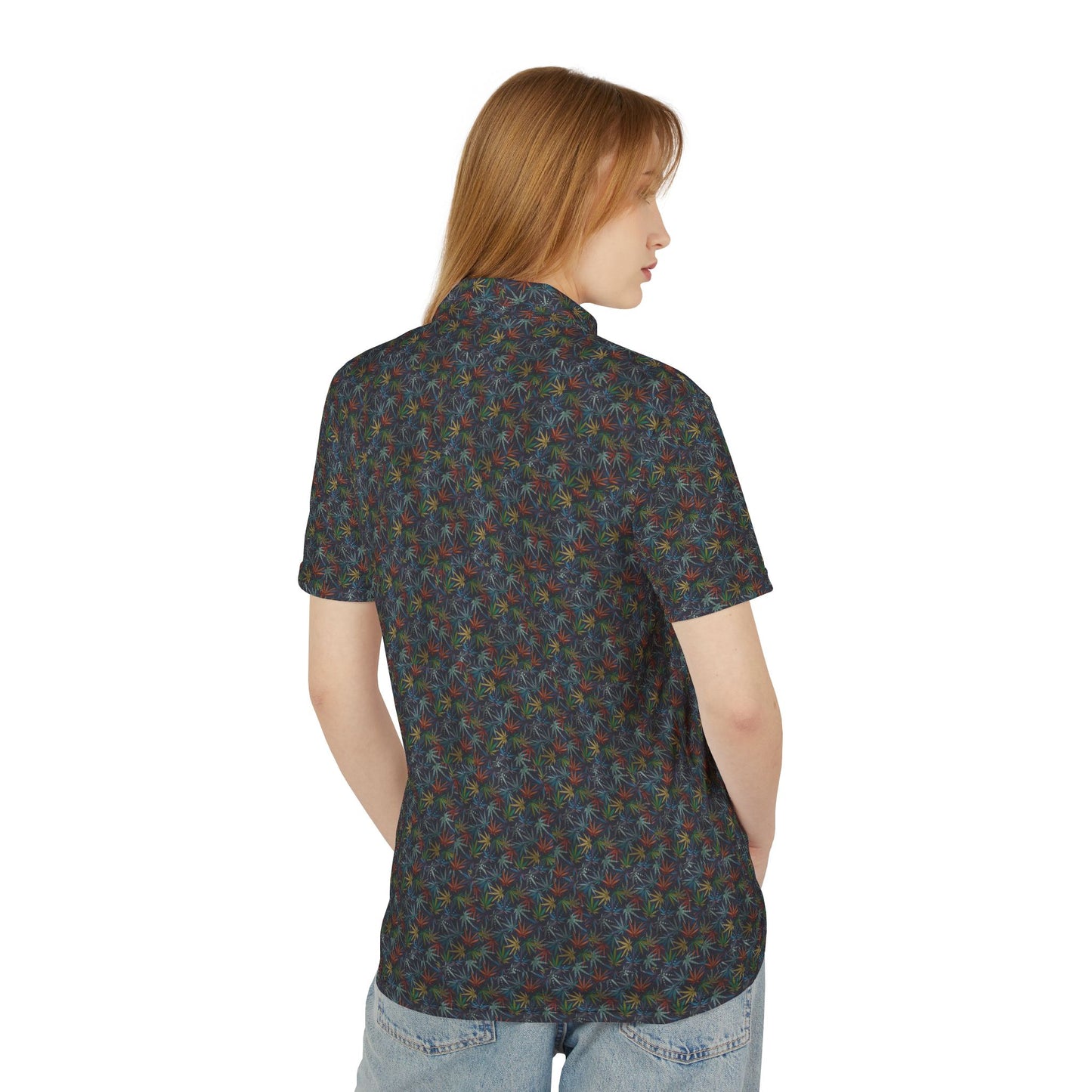 I Hit Greens - 'Neon Grass' - Print Golf Polo