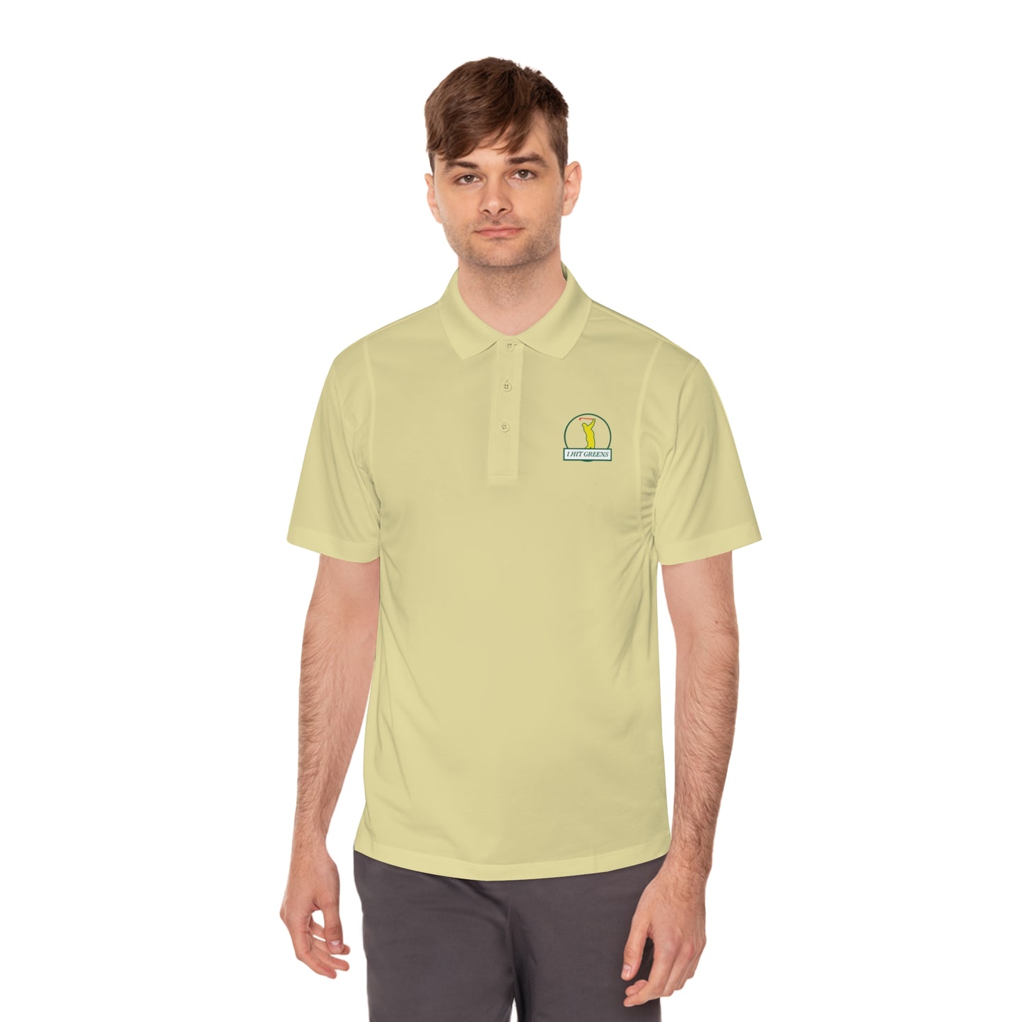 I Hit Greens - 'Almost a Master' - Round Logo Golf Polo