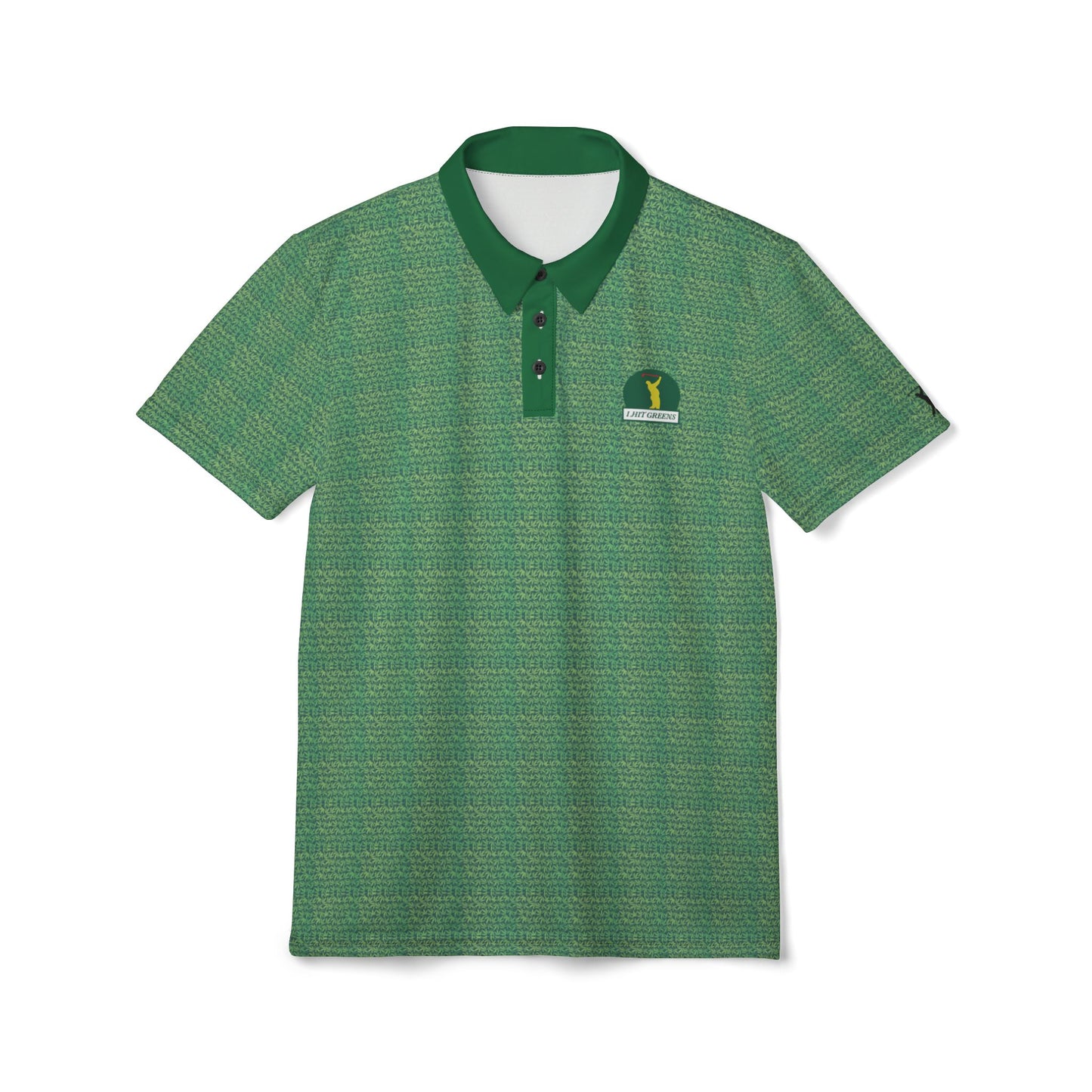 I Hit Greens - 'Grass #1' - Print Golf Polo