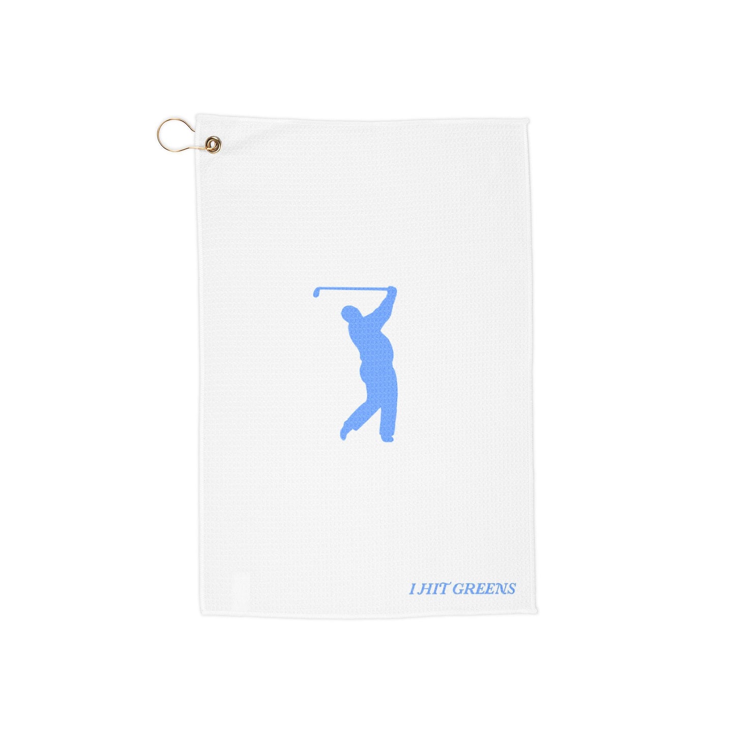 I Hit Greens - 'Swingman' - Golf Towel
