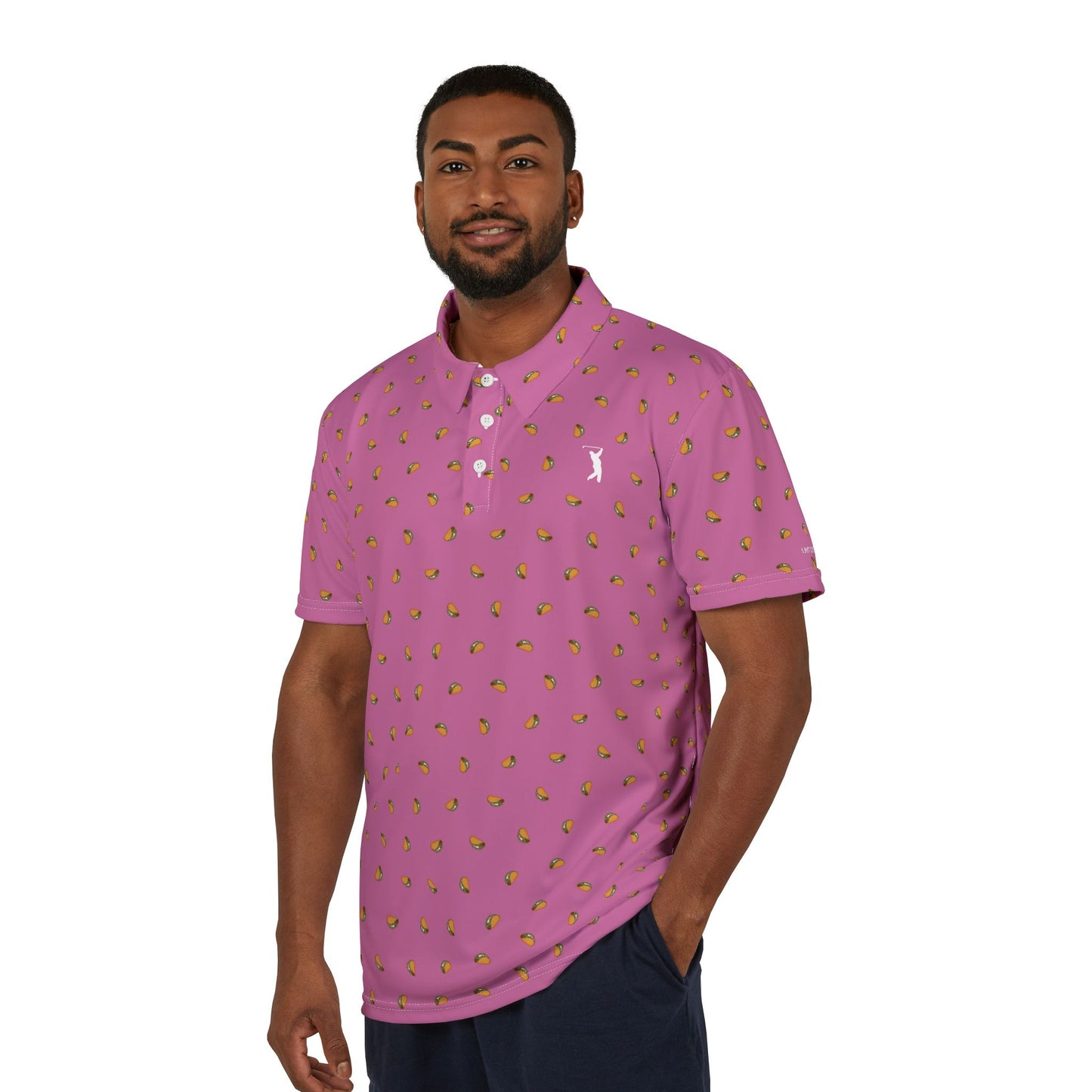I Hit Greens - Pink Taco - Golf Polo