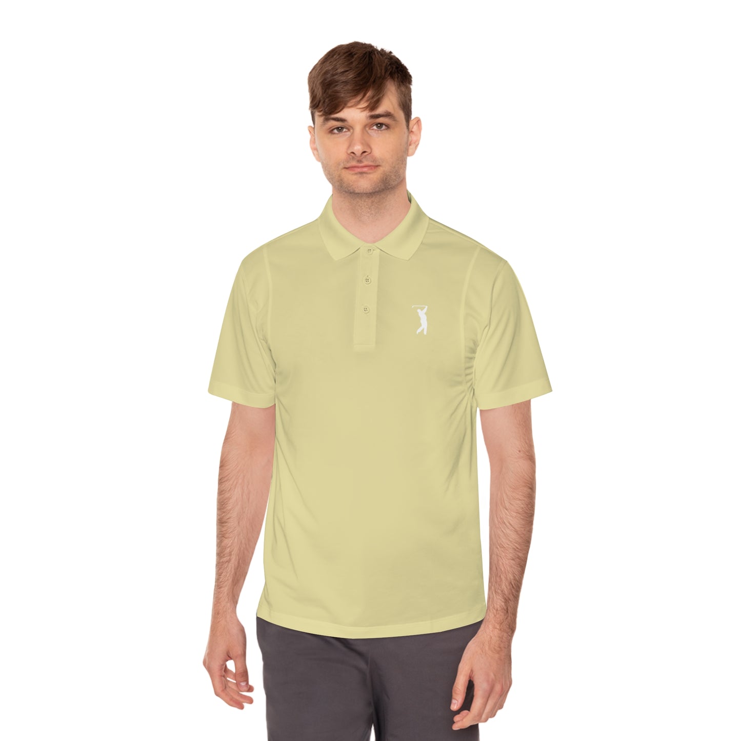 I Hit Greens - 'Swingman' - Embroidered Golf Polo