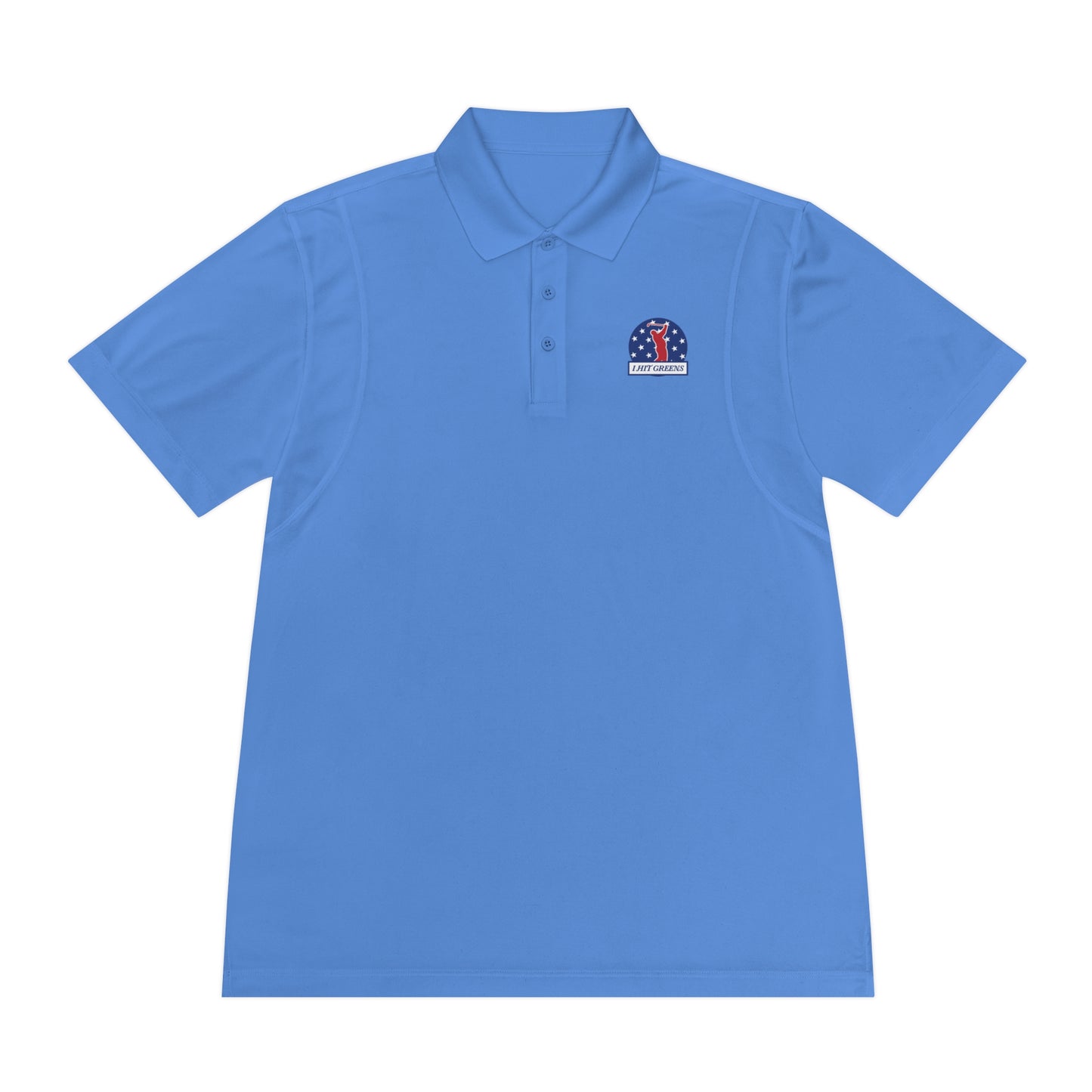 I Hit Greens - 'Patriot Patch' - Golf Polo