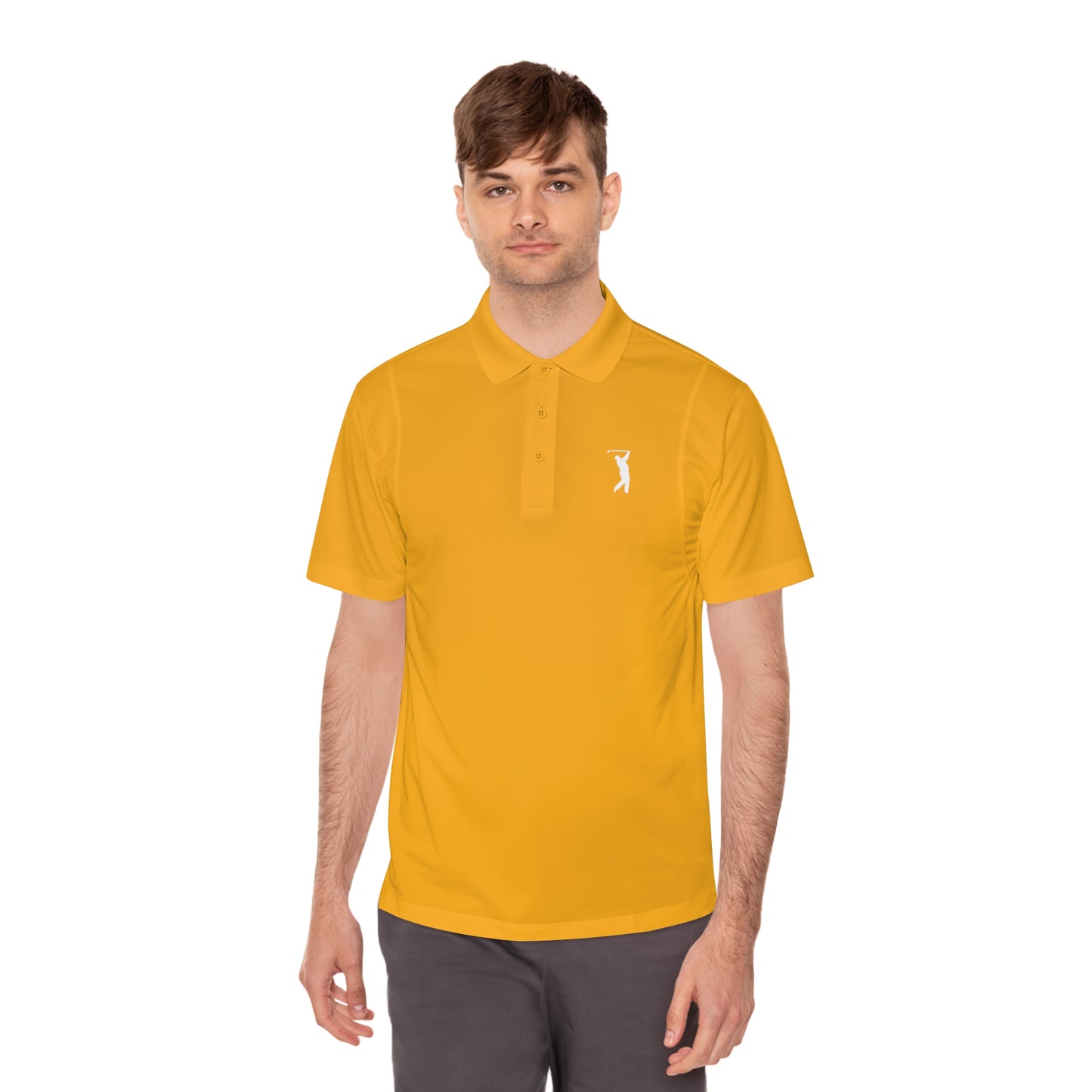 I Hit Greens - 'Swingman' - Embroidered Golf Polo