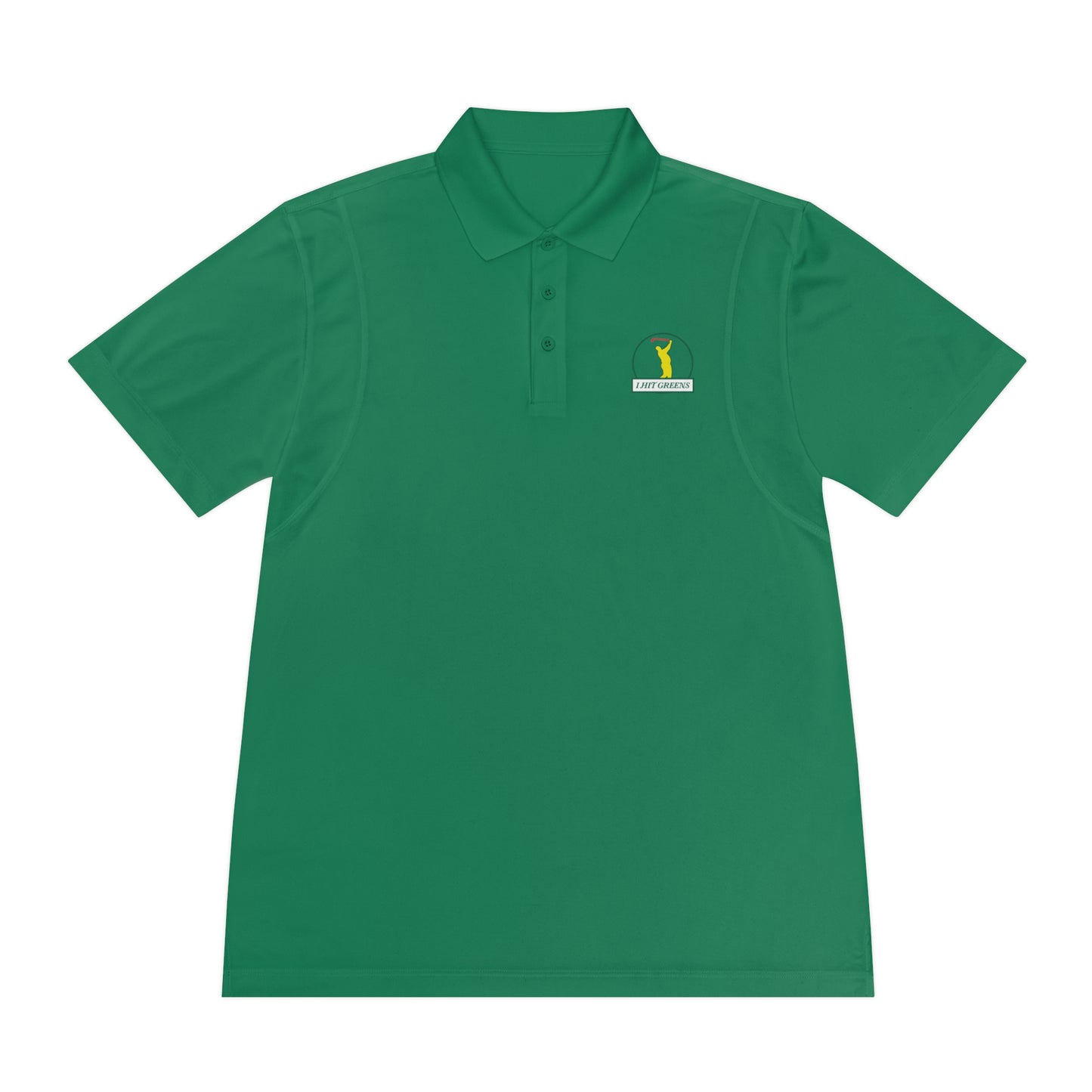 I Hit Greens - 'Almost a Master' - Round Logo Golf Polo