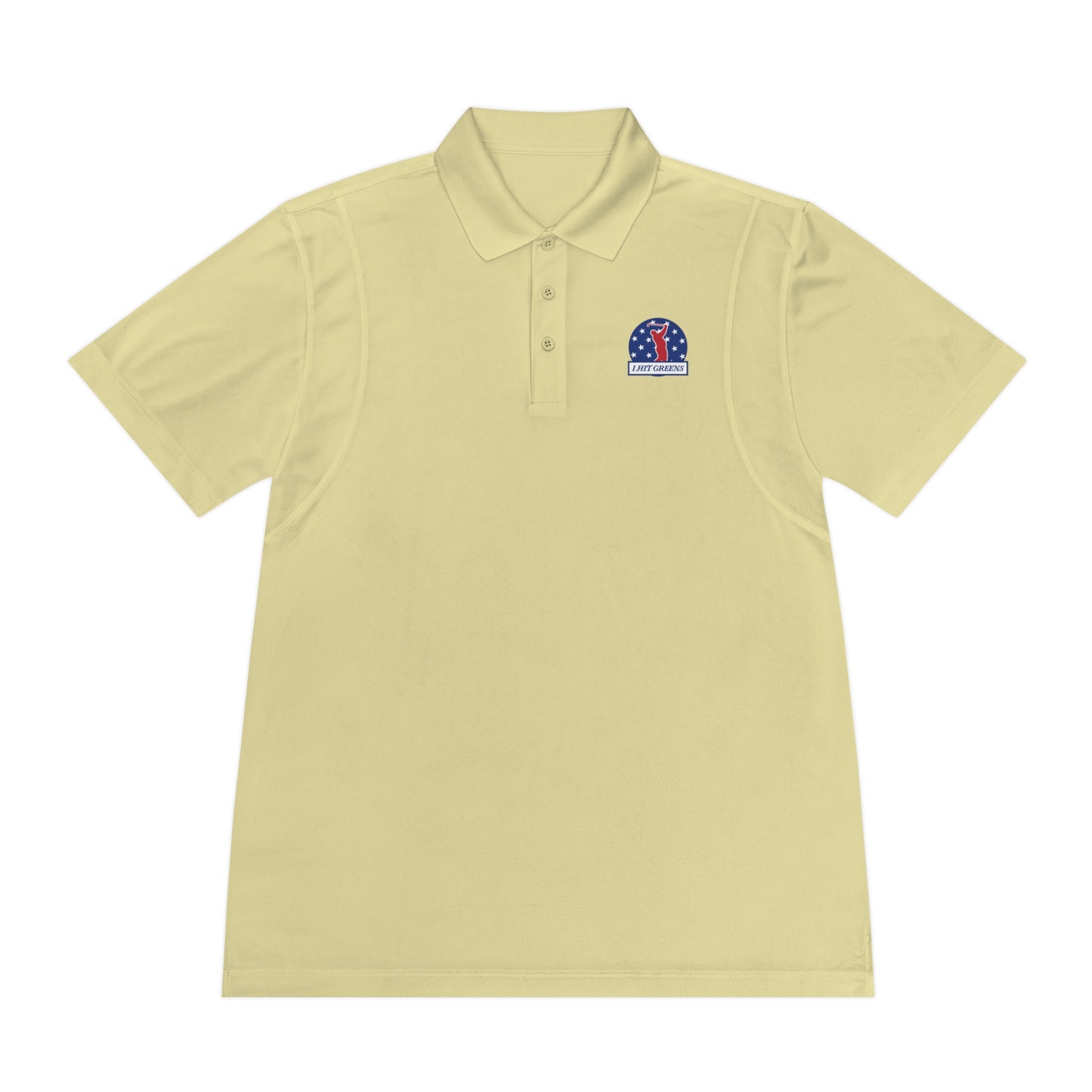 I Hit Greens - 'Patriot Patch' - Golf Polo