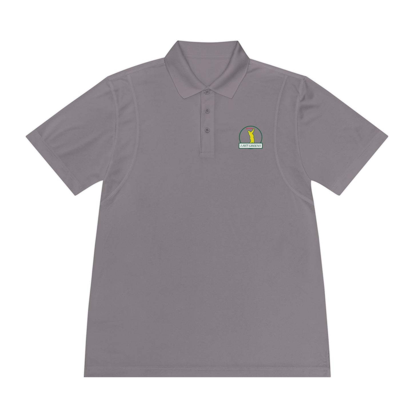 I Hit Greens - 'Almost a Master' - Round Logo Golf Polo