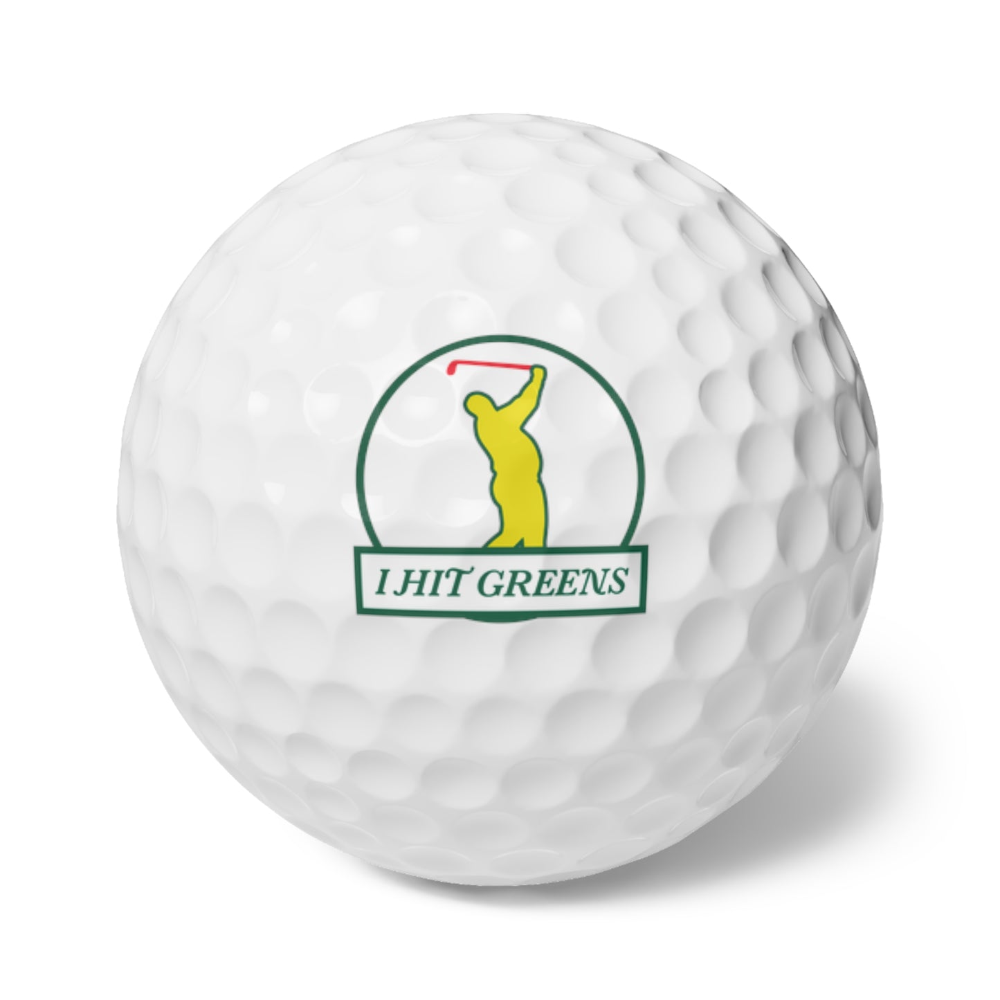 I Hit Greens - 'Almost a Master' - Golf Balls (6)