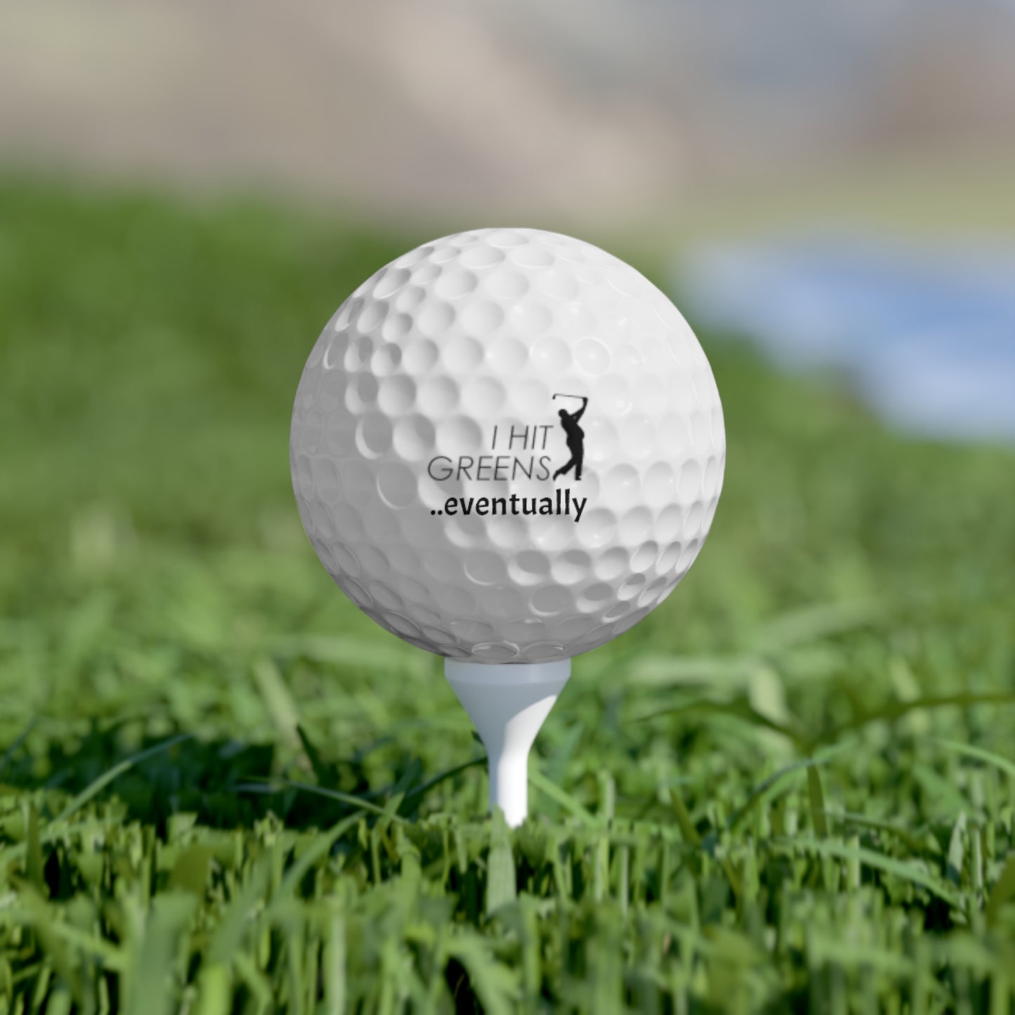 Eco-Friendly Golf Balls Set - 6 Pack with Greens Logo