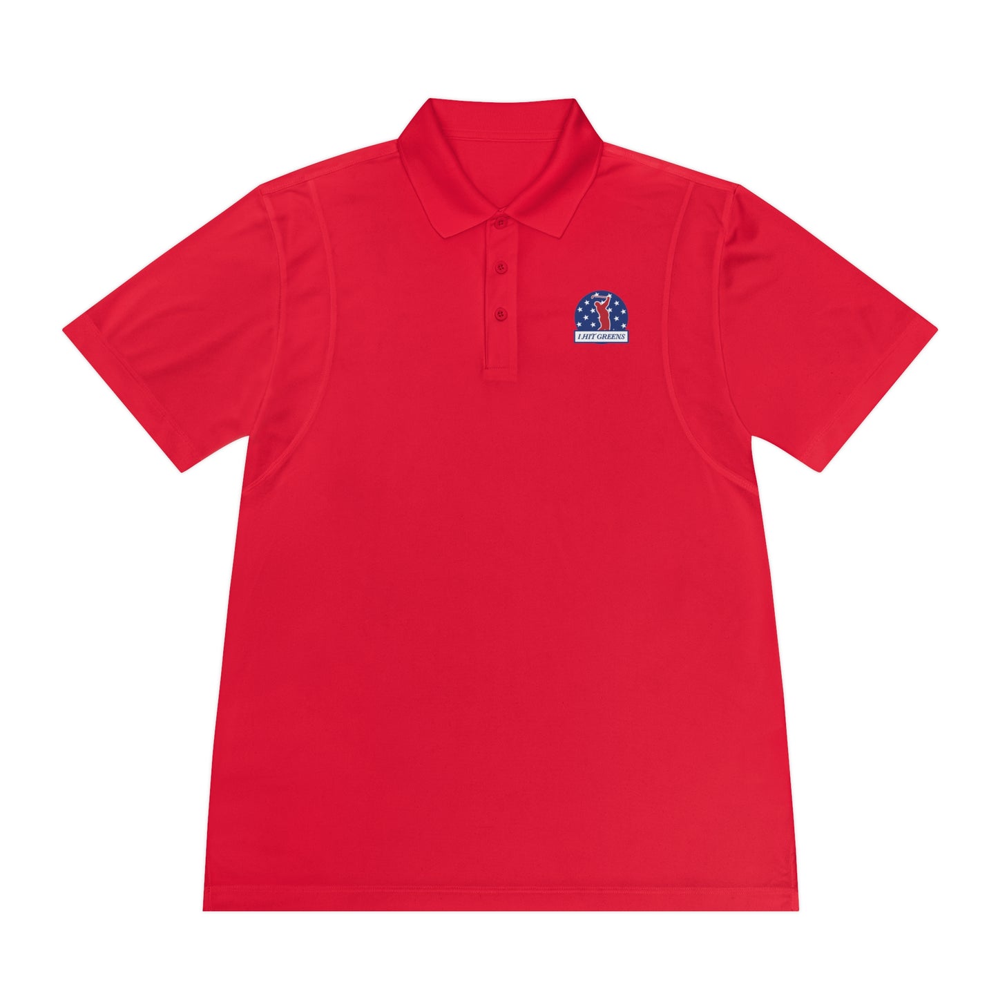 I Hit Greens - 'Patriot Patch' - Golf Polo
