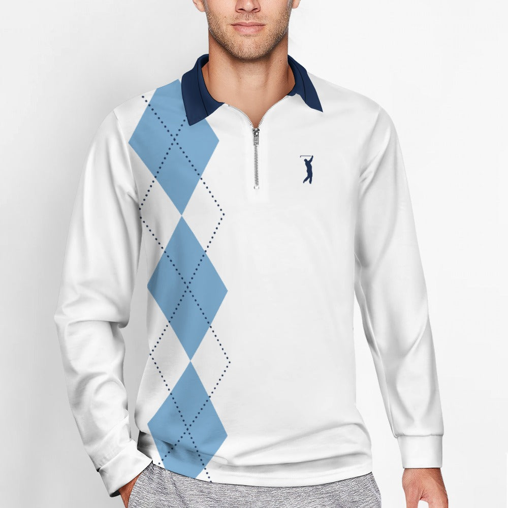 Swingman "GOAT Series" - UNC Argyle 1/4 Zip Pullover