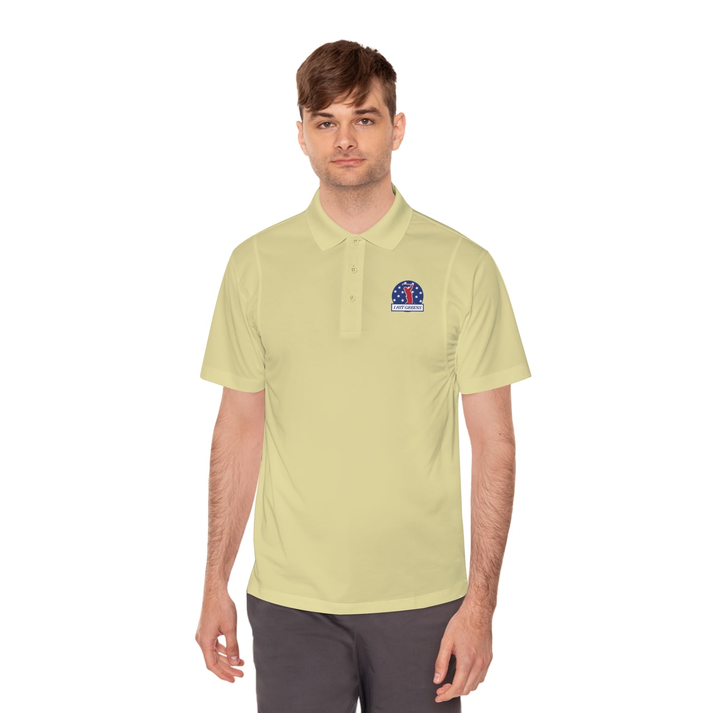 I Hit Greens - 'Patriot Patch' - Golf Polo