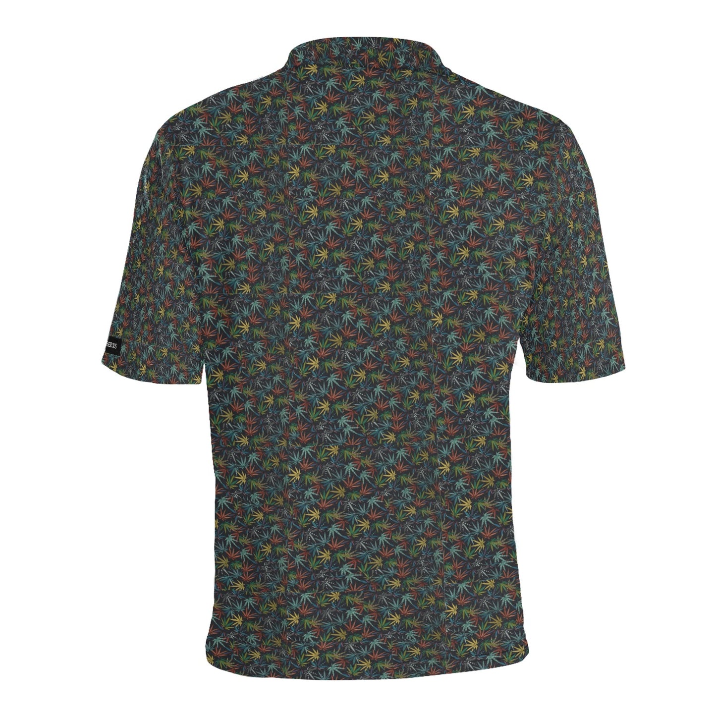 I Hit Greens - Neon Leaves - Golf Polo