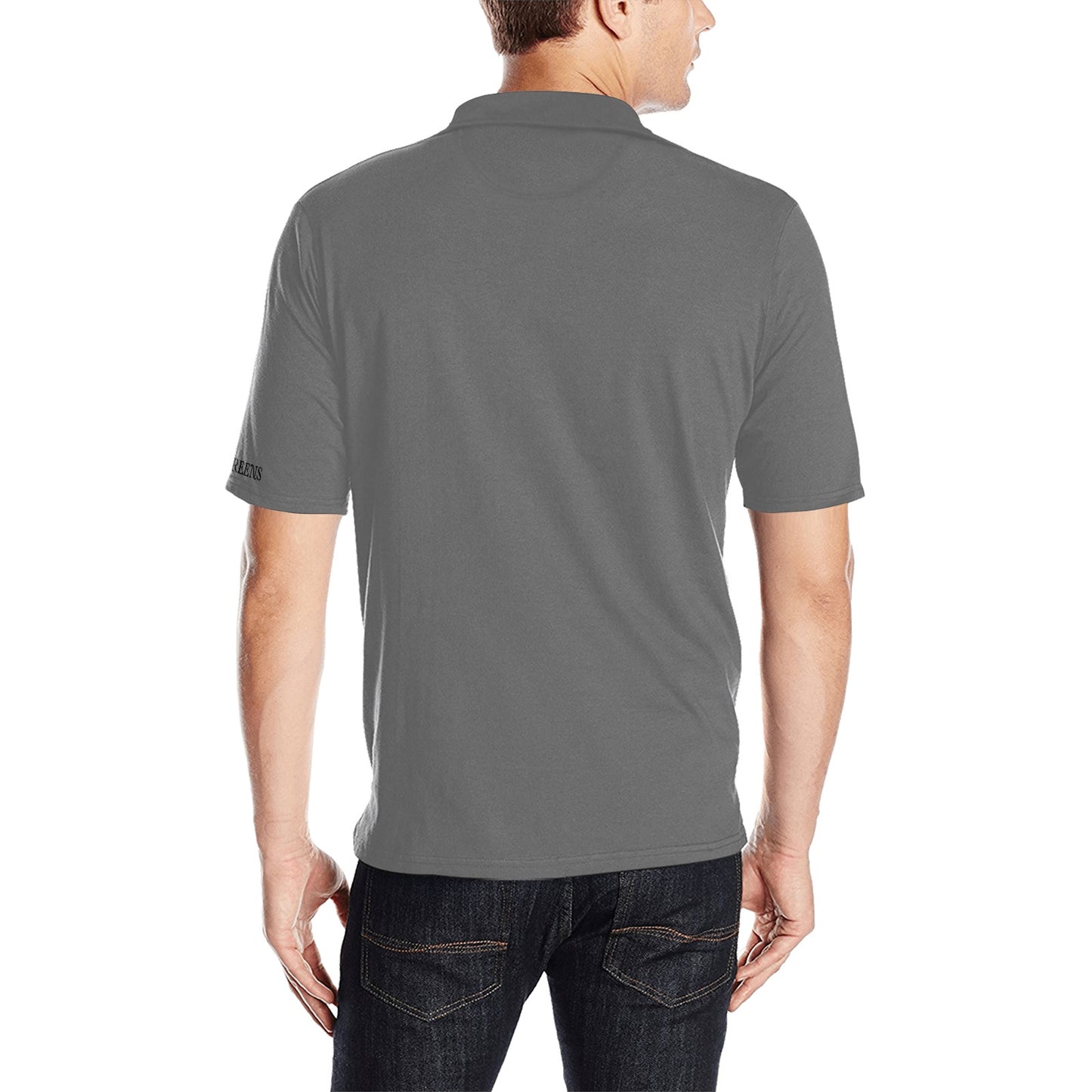 I Hit Greens - Standard Grey Golf Polo