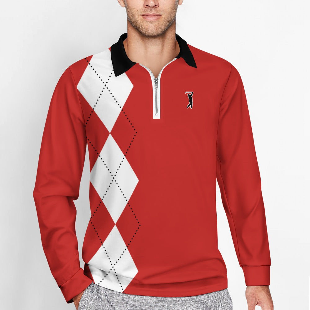 Swingman "GOAT Series" - Windy City Argyle Zipper Long Sleeve