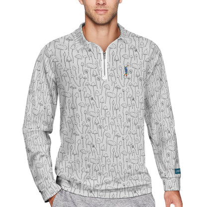 Funky Porcini Zipper Long Sleeve