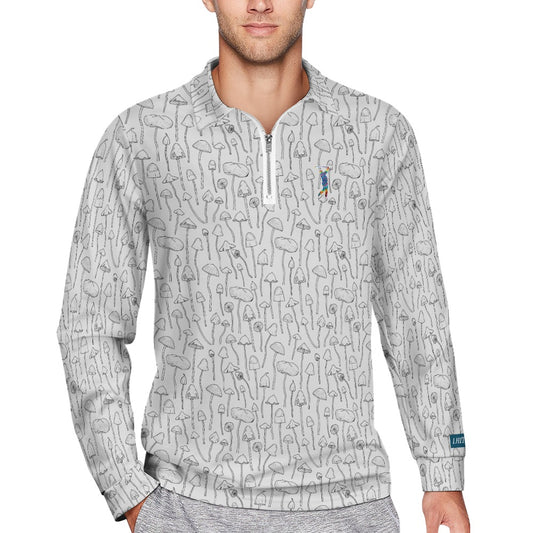 Funky Porcini Zipper Long Sleeve