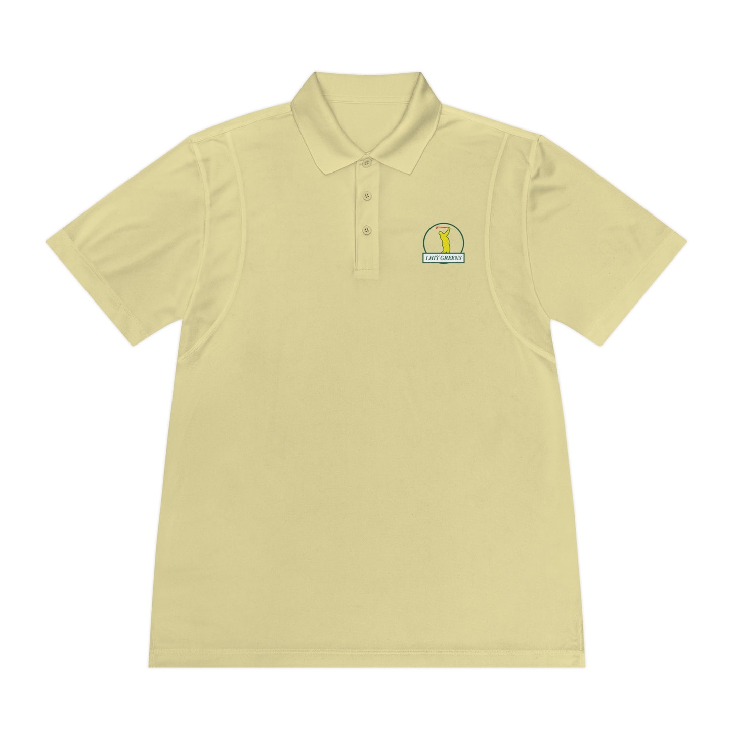 I Hit Greens - 'Almost a Master' - Round Logo Golf Polo