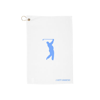 I Hit Greens - 'Swingman' - Golf Towel