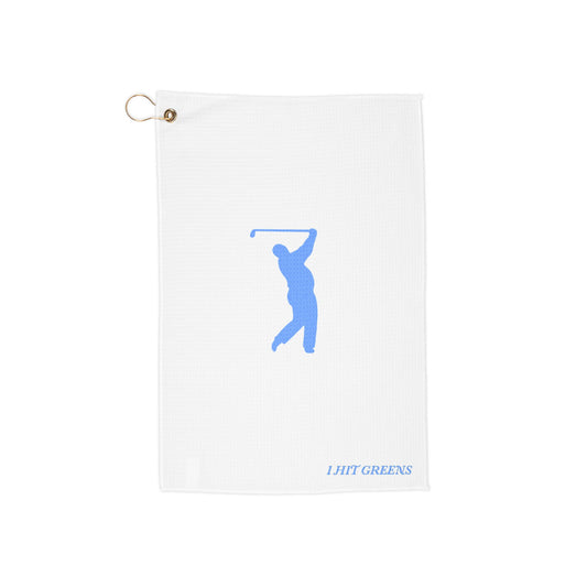 I Hit Greens - 'Swingman' - Golf Towel