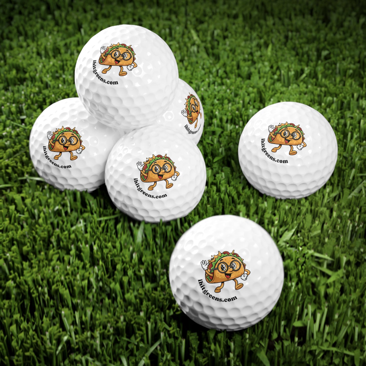 I Hit Greens - Taco Nerd Golf Balls