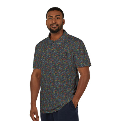 I Hit Greens - 'Neon Grass' - Print Golf Polo