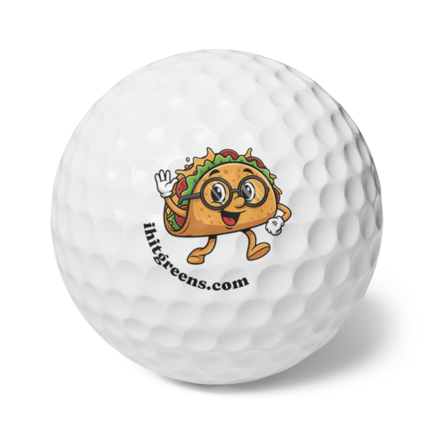 I Hit Greens - Taco Nerd Golf Balls