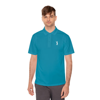 I Hit Greens - 'Swingman' - Embroidered Golf Polo