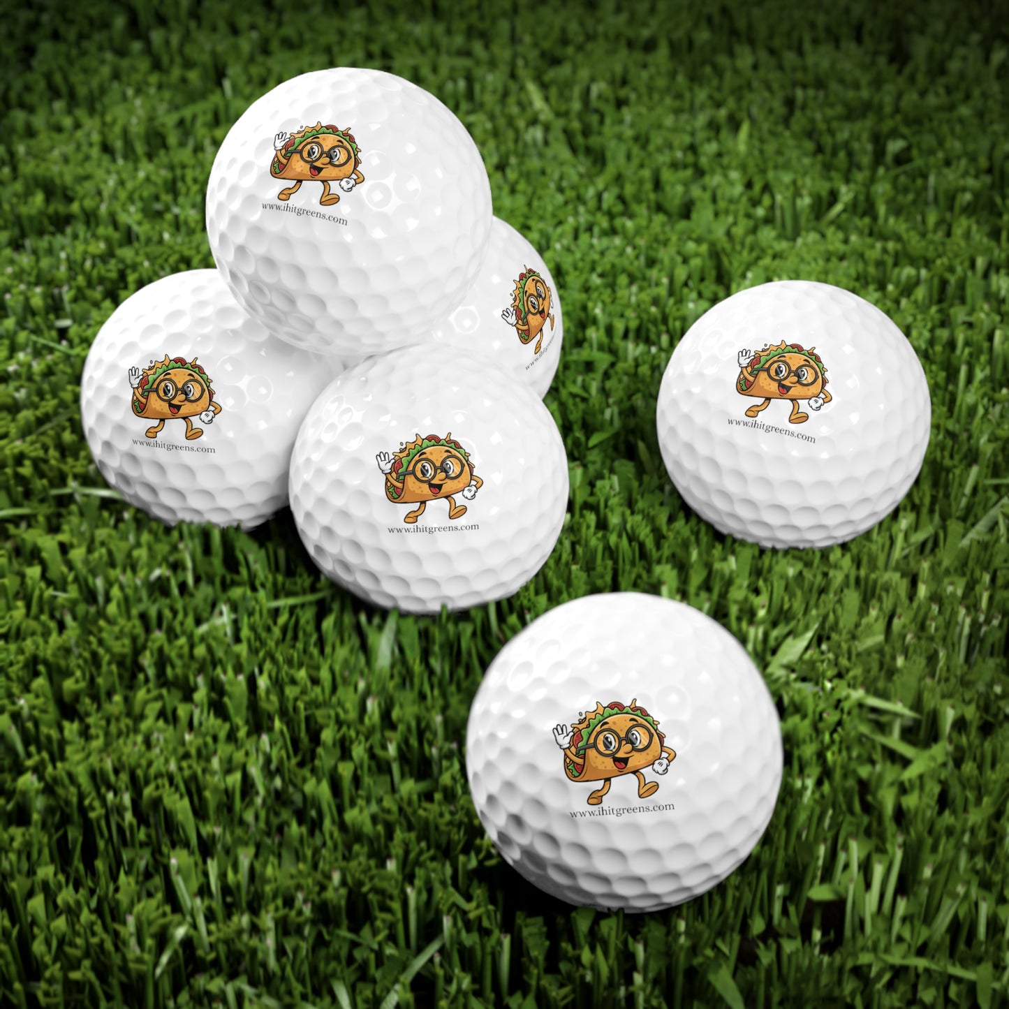 I Hit Greens - Taco Nerd Golf Balls