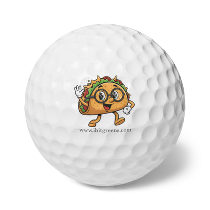 I Hit Greens - Taco Nerd Golf Balls