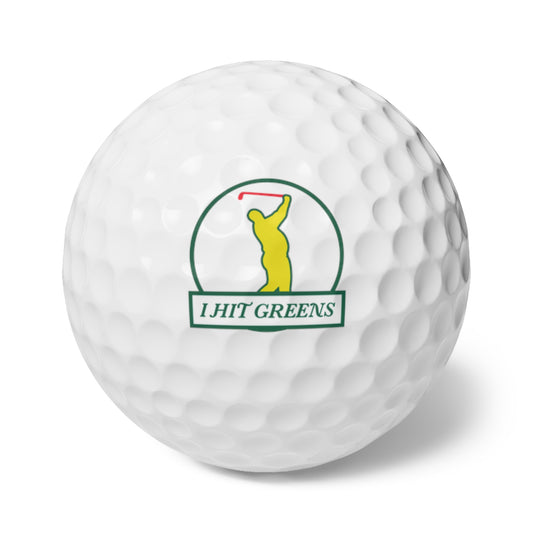 I Hit Greens - 'Almost a Master' - Golf Balls (6)