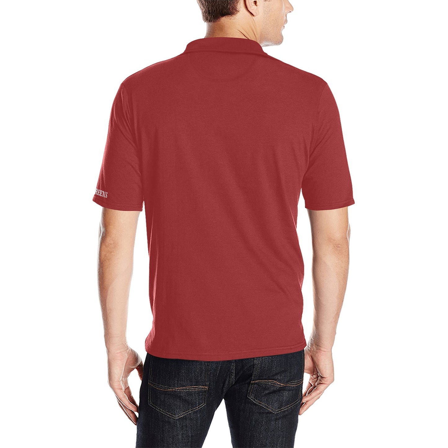 I Hit Greens - Standard Brick Golf Polo