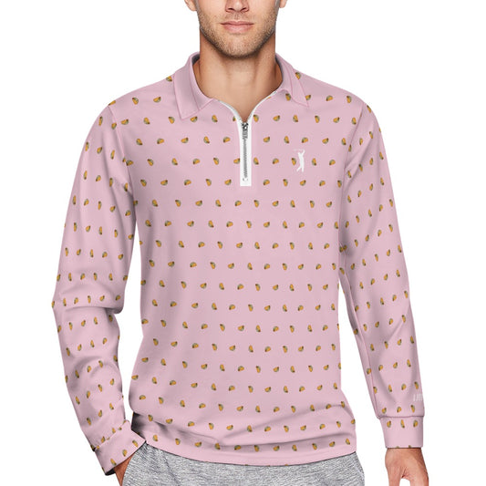 I Hit Greens - Pink Taco - 1/4 Zip Pullover