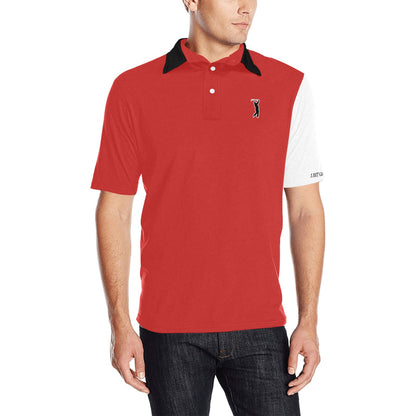GOAT Bulls Colorblock Golf Polo