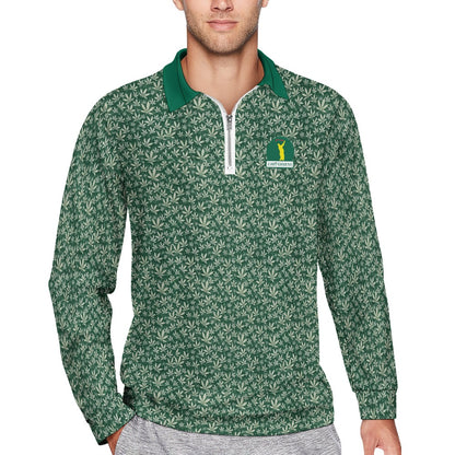 I Hit Greens - OG Green Leaf - 1/4 Zip Pullover