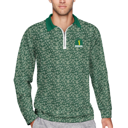I Hit Greens - OG Green Leaf - 1/4 Zip Pullover