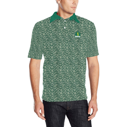 I Hit Greens - OG Green Leaf - Golf Polo