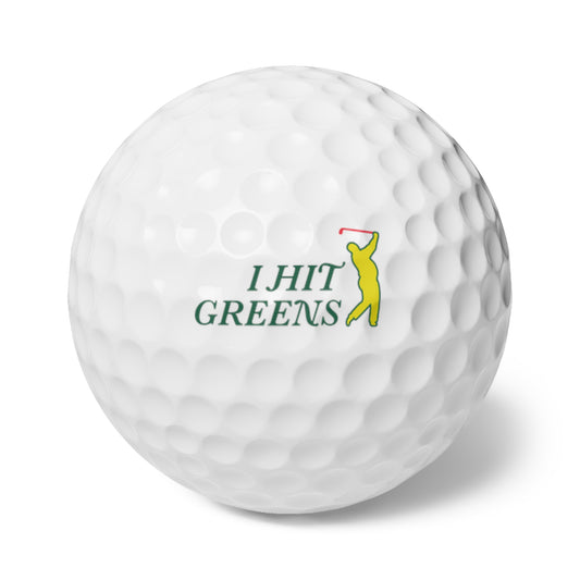 I Hit Greens - 'Almost a Master 2' - Golf Balls (6)