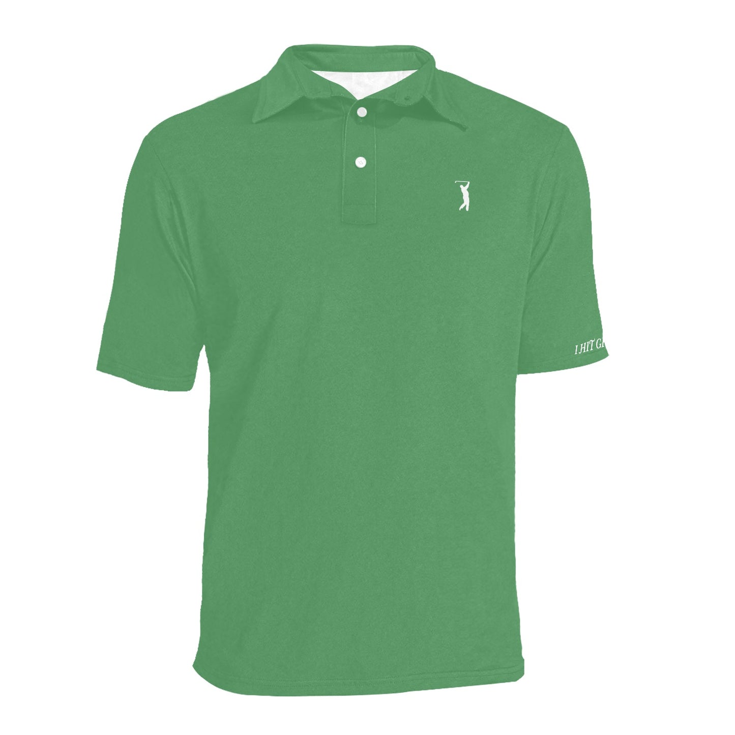 I Hit Greens -Standard Green Golf Polo