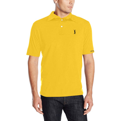 I Hit Greens - Standard Yellow Golf Polo