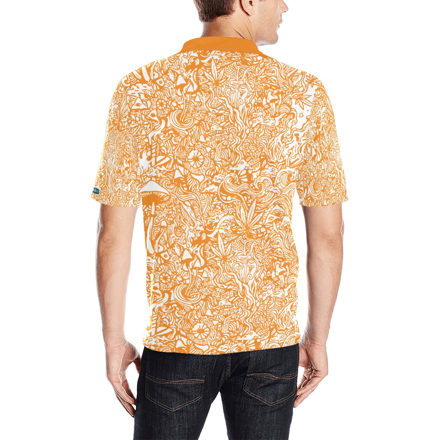 Magic Mushroom Men's Polo - Amber