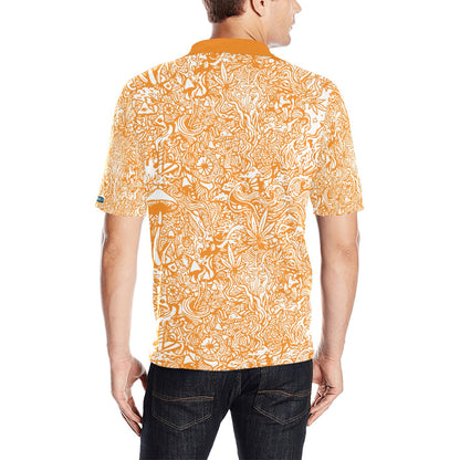 Magic Mushroom Men's Polo - Amber