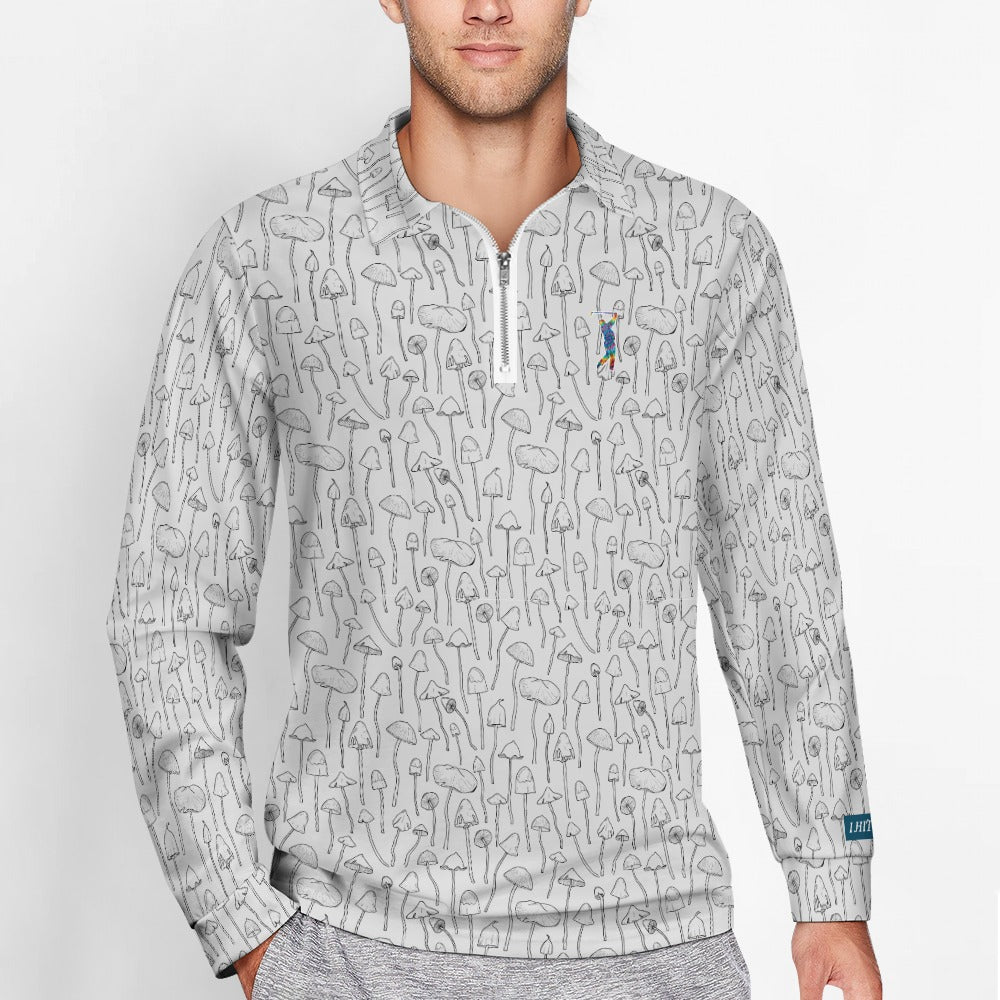 Funky Porcini Zipper Long Sleeve