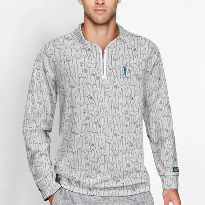 Funky Porcini Zipper Long Sleeve