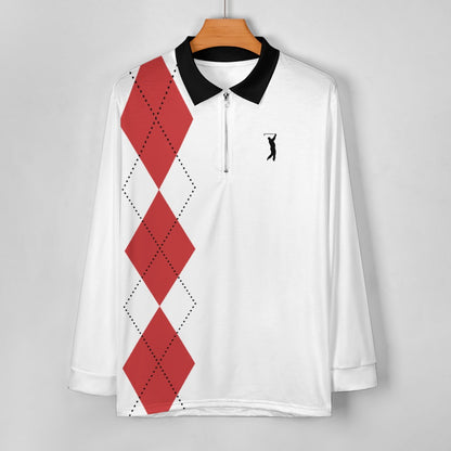 Swingman "GOAT Series" - Bulls Argyle 1/4 zip Pullover