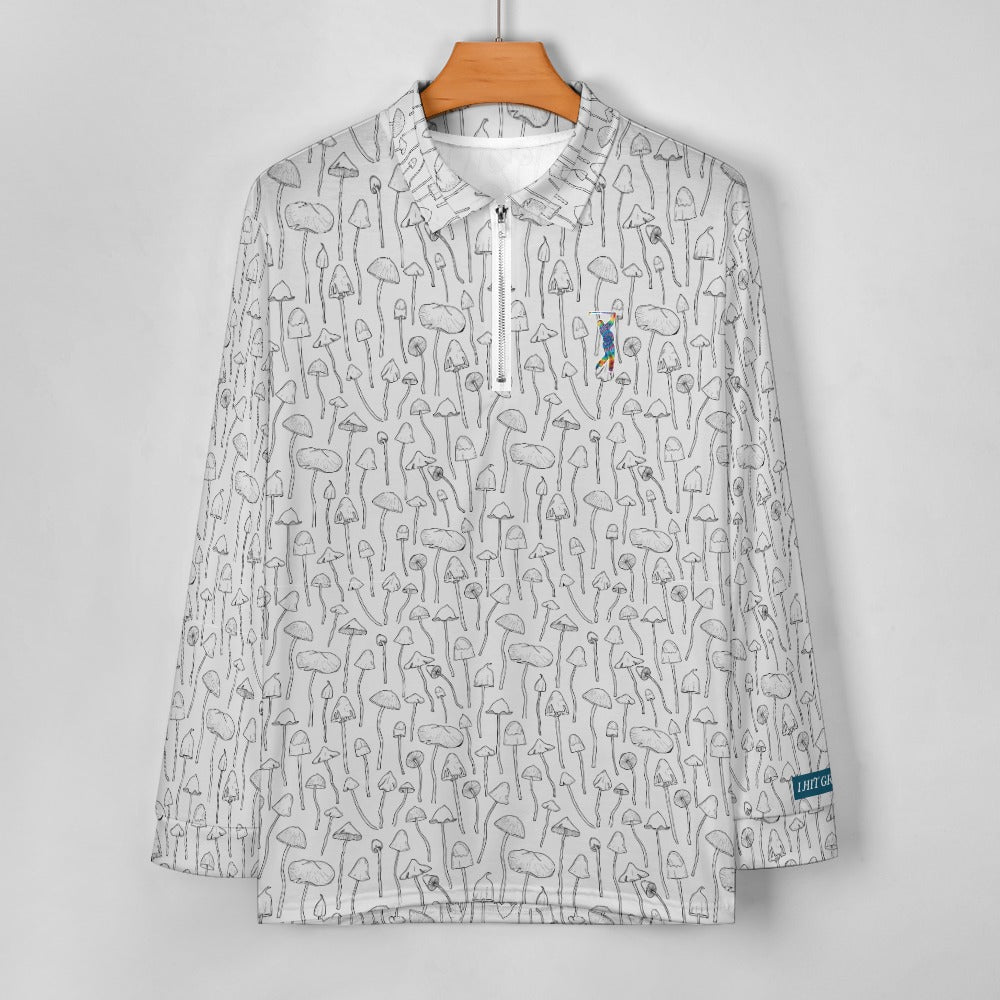 Funky Porcini Zipper Long Sleeve