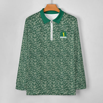 I Hit Greens - OG Green Leaf - 1/4 Zip Pullover