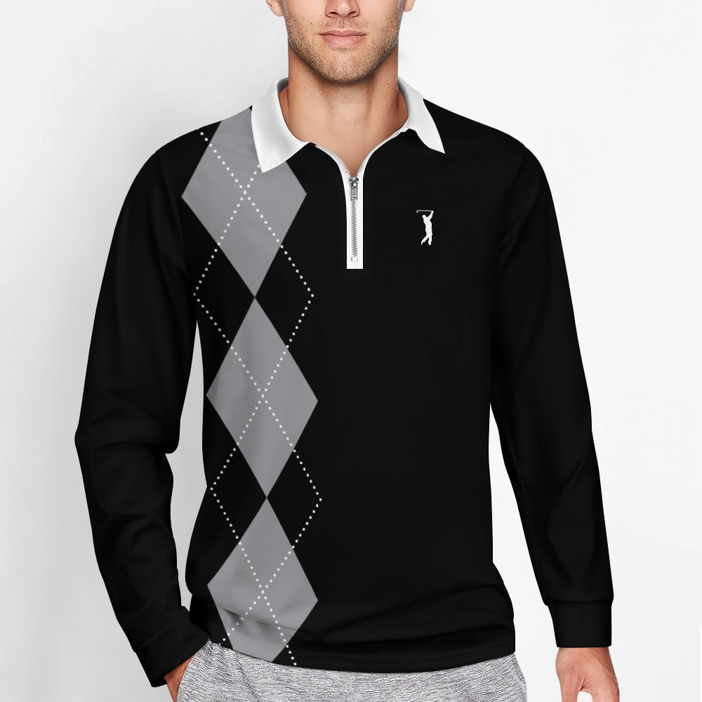 Swingman "GOAT Series" - White Sox Argyle Zipper Long Sleeve